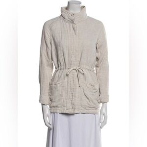 Linen blend parka jacket from Standard James Perse